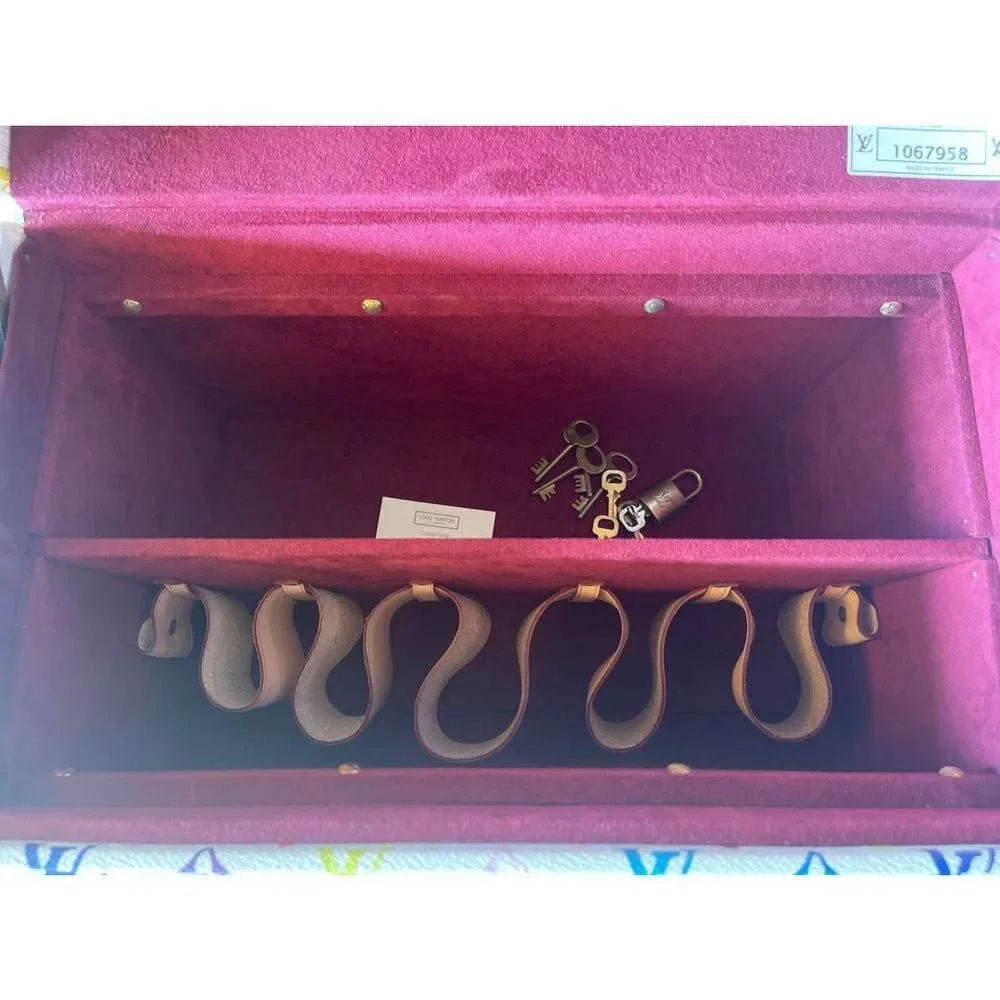 Louis Vuitton Multicolor Boite Pharmacie Monogram Blanc Murakami Trunk LV Case